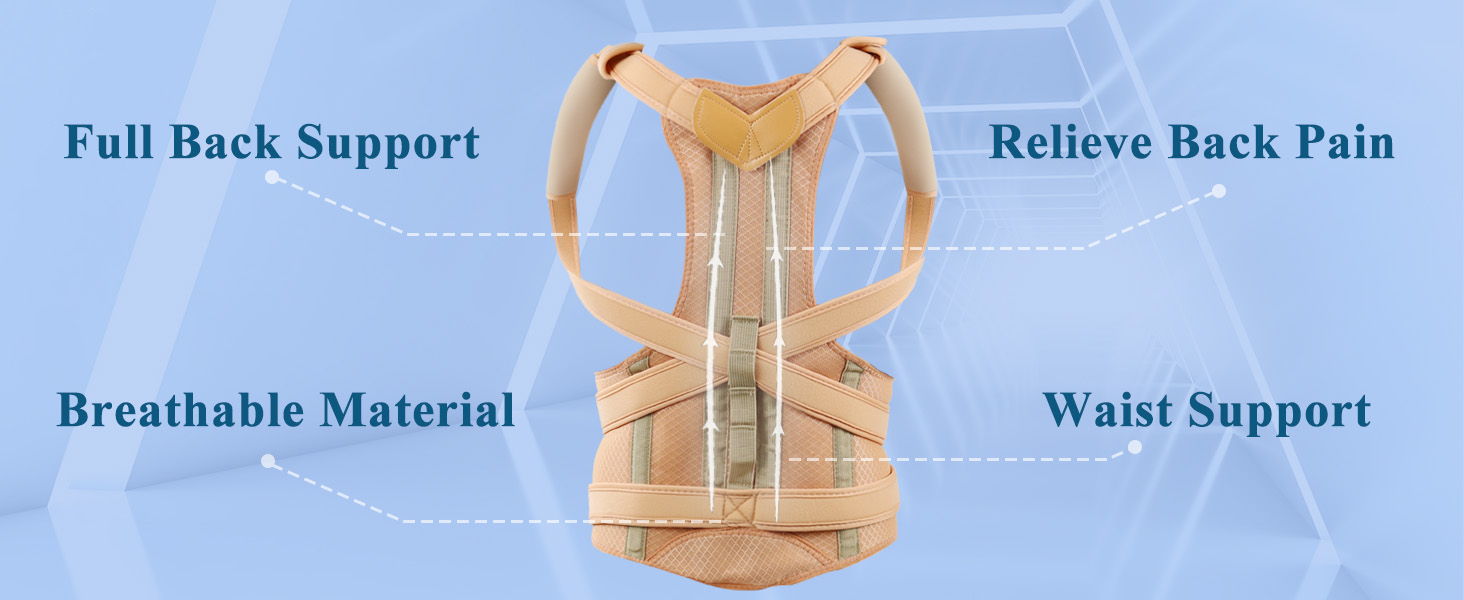 Back brace posture corrector