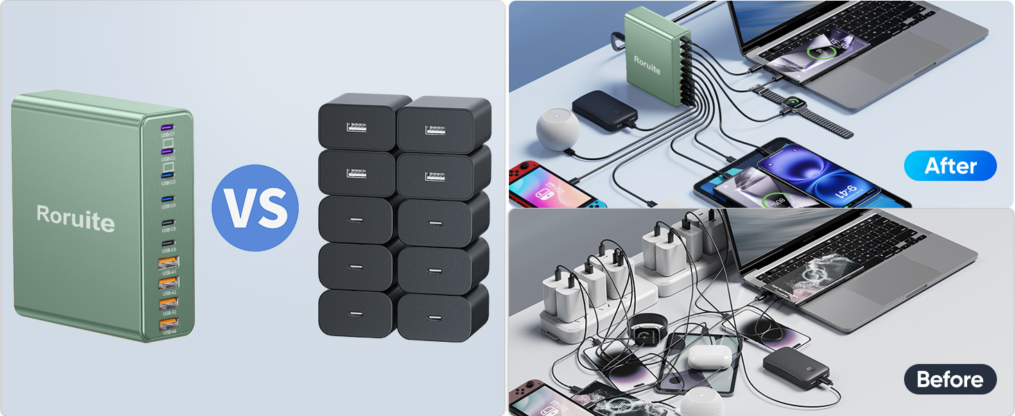 usb c charger block usb c charger multiple usb charging station for multiple devices fast charger