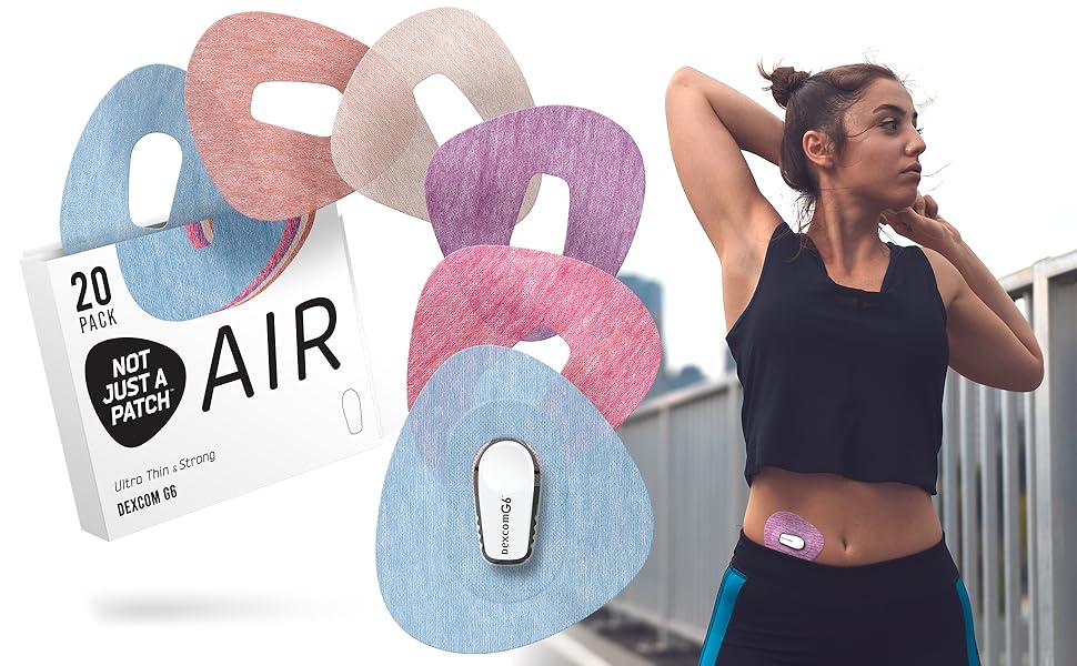 Not Just A Patch Air (20 Pack) CGM G6 Adhesive Patches with