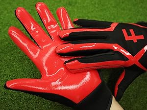 football receiver gloves youth finger ten