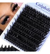 Lash Clusters Long Eyelash Clusters 20+22+24mm Lash Extension 300D Thick Individual Lashes Cluste...