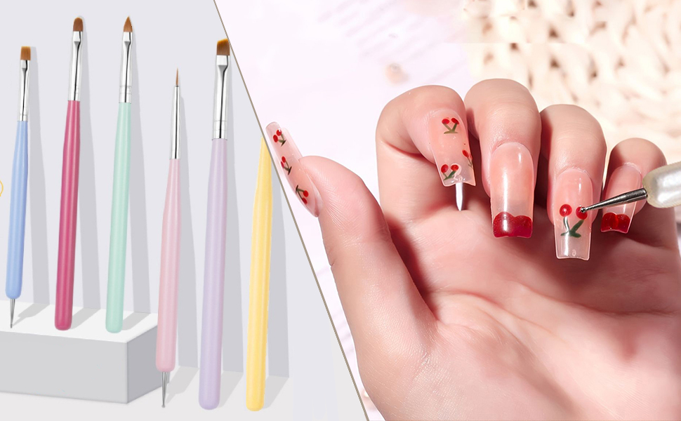 pink and white gel nail polish