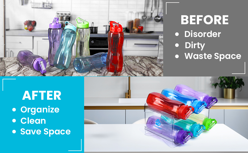 Water Bottle Organizer,Kitchen Organizer,Cup