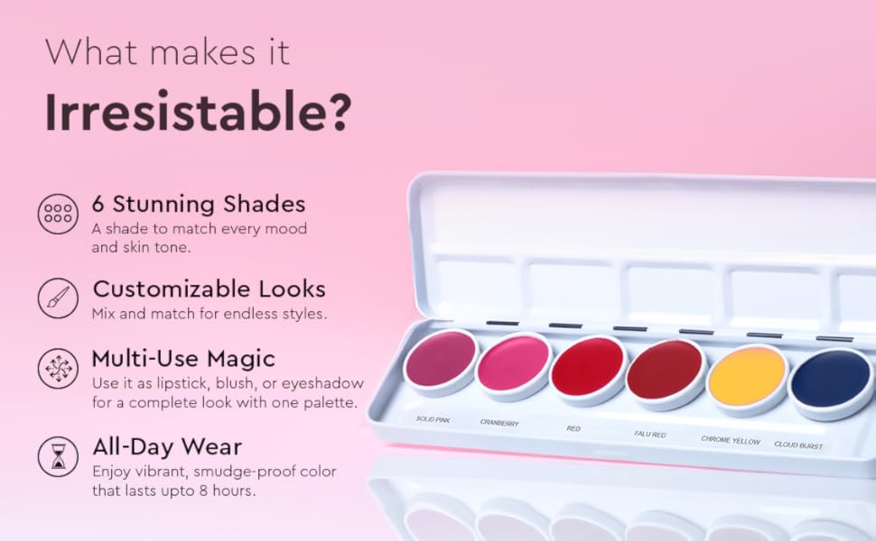 waterproof lipstick palette