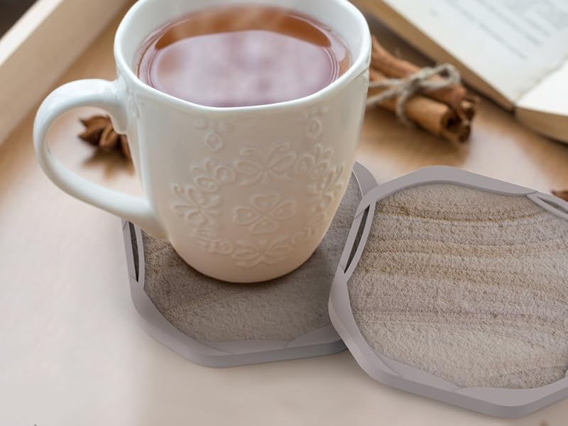 UMIRRO Rustic Farmhouse Coasters for Drinks Absorbent