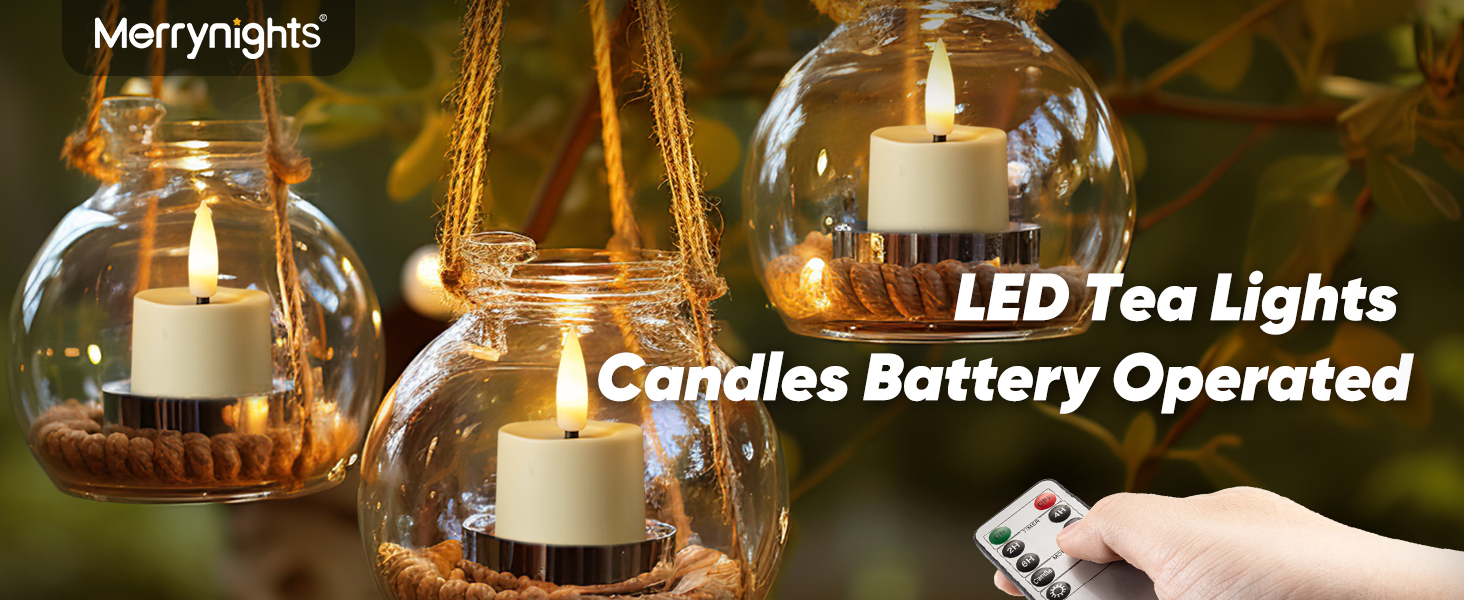 Tea Lights Candles Battery Operated with Remote