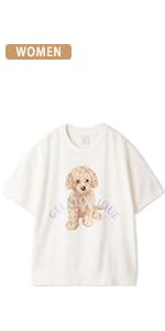 Amazon | ジェラートピケ レディース トイプードルジャガード