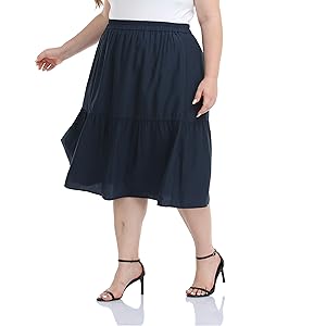 flowy plus size skirt