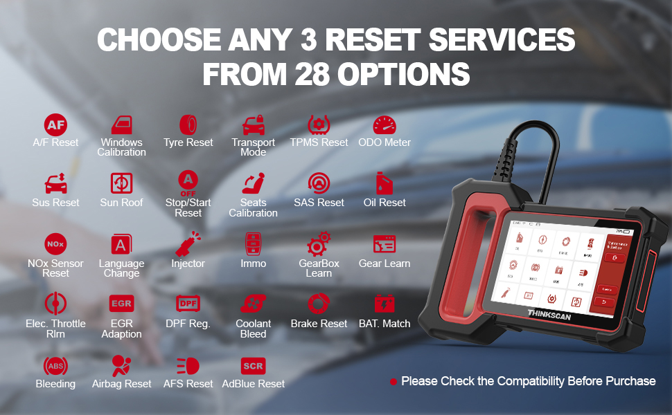 THINKCAR OBD2 Scanner THINKSCAN Plus S4 Scan Tool, Code Reader
