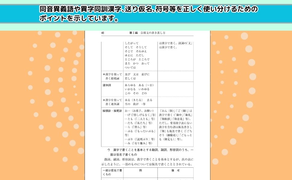 公用文の書き表し方と用字用語の使い分け－公用文作成のポイント