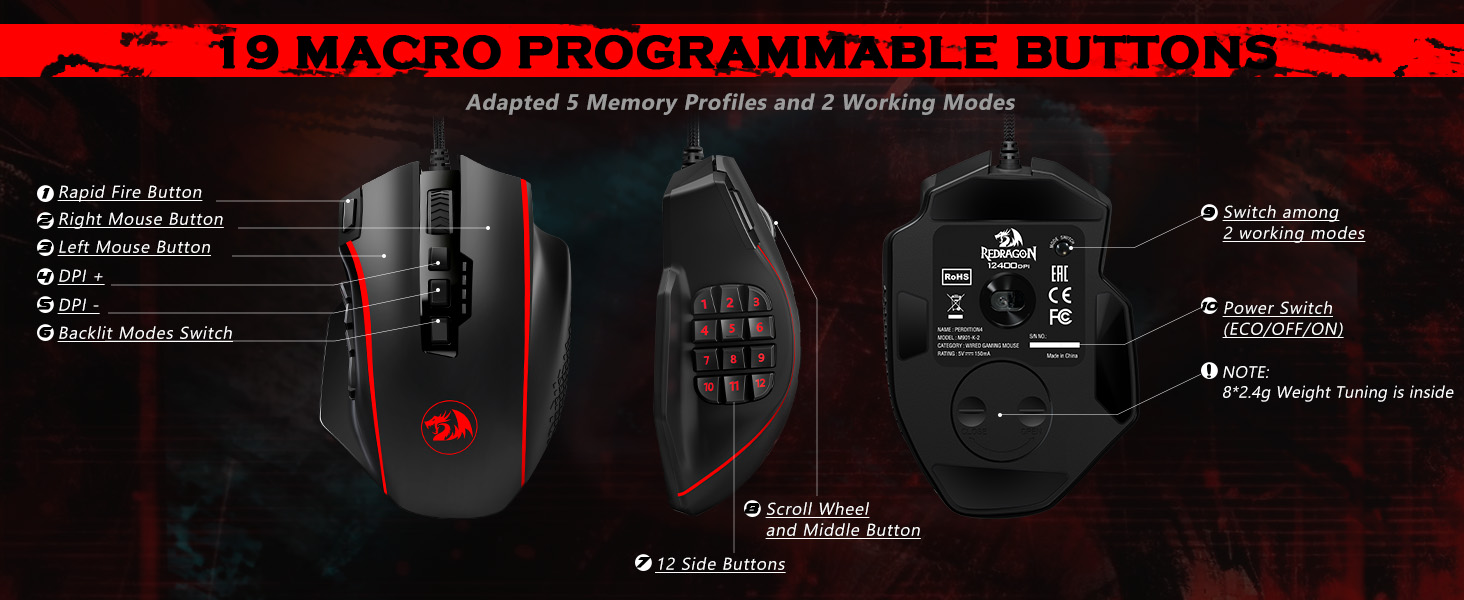 mmo gaming mouse