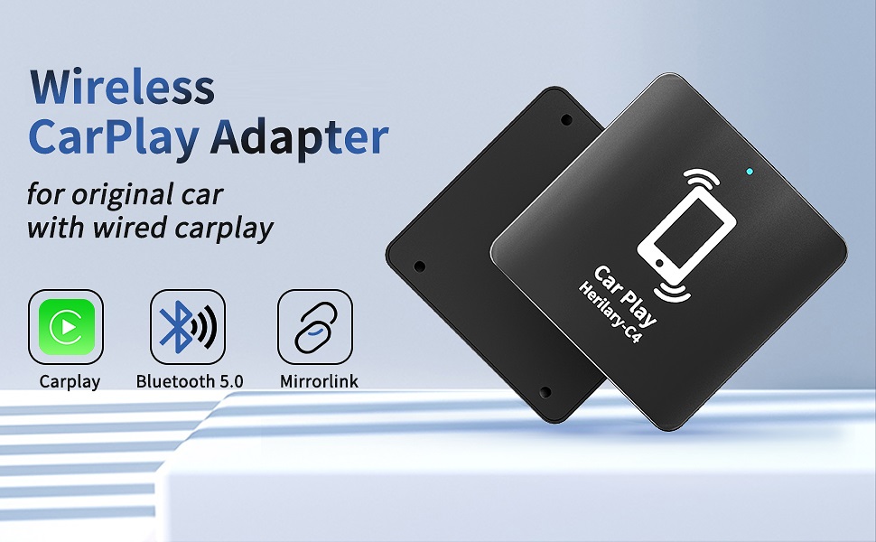 LERANDA Wireless Carplay Adapter, Carplay Wired Adapter for iPhone