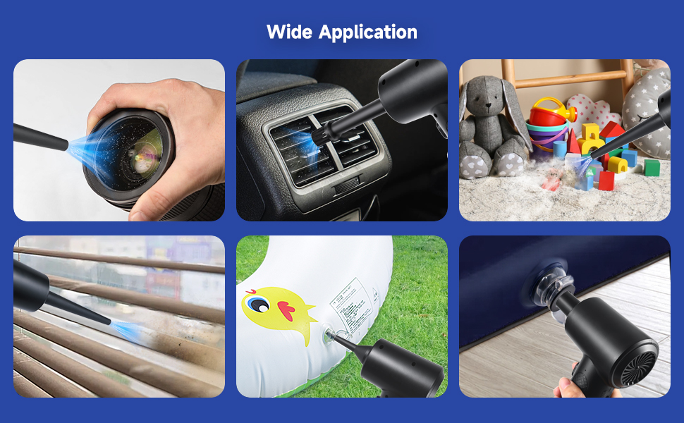 Air Blower with LED Light,