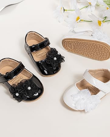 Infant Baby Girls Mary Jane Shoes Bowknot Princess Wedding Dress Flats Shoes