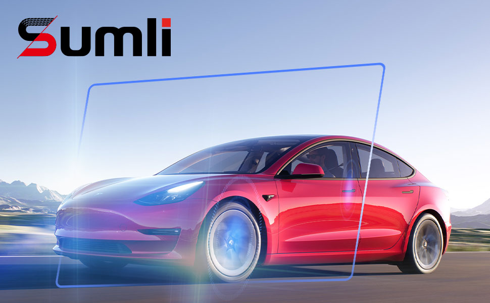 Screen Protector with Protective Frame for Tesla Model 3 Model Y 20212023, HD