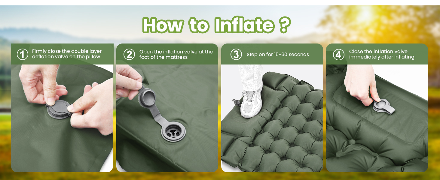 Colchón inflable para acampar