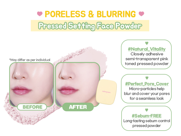 pressed poreless powder blurring pact 