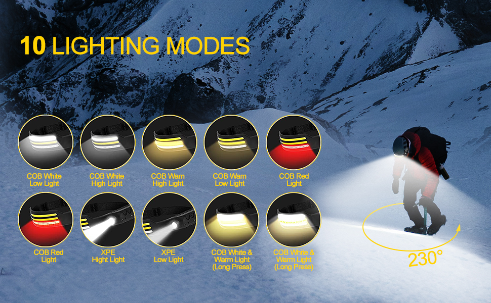 10 light modes
