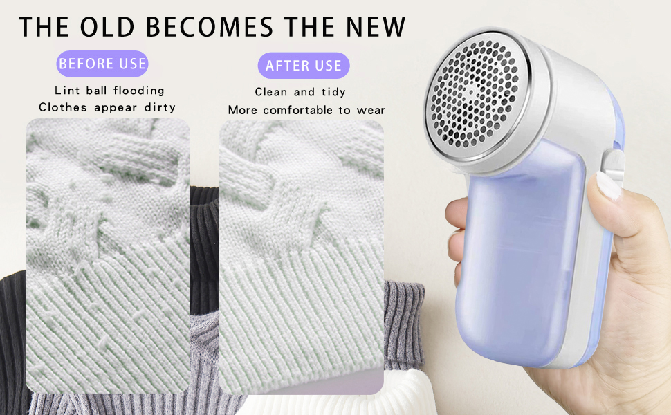 Lint Remover, Rechargeable Fabric Shaver Electric Sweater