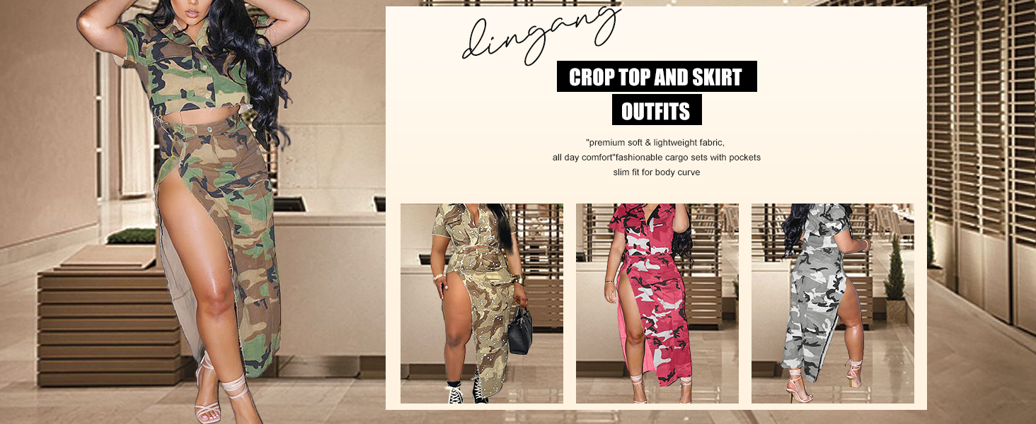 sexy tops and skirts 2 piece dress fashion clothing