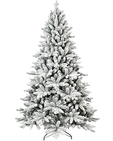 flocked christmas tree