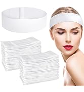 obeoby 150 Pieces Disposable Hairband for Women, Non-woven Fabric Spa Headband for Securing Hair ...