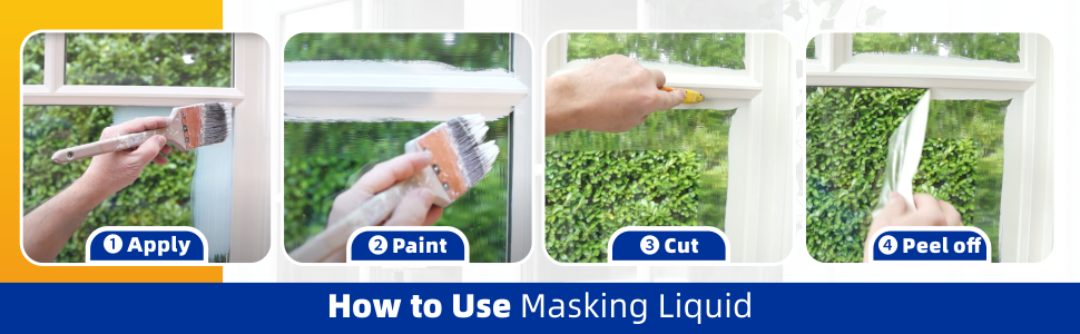 Masking Liquid for Painting Windows