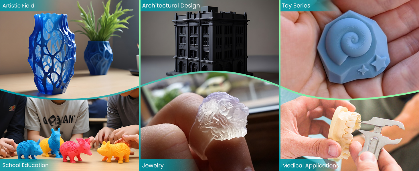 SUNLU 3D Printer Resin 3kg, Fast Curing Standard 3D Resin for Most Resin 3D Printers