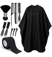 obeoby Professional 10 in 1 Barber Kit, Hair Cutting Cape Neck Duster Brush Combs, Clips & Cleani...