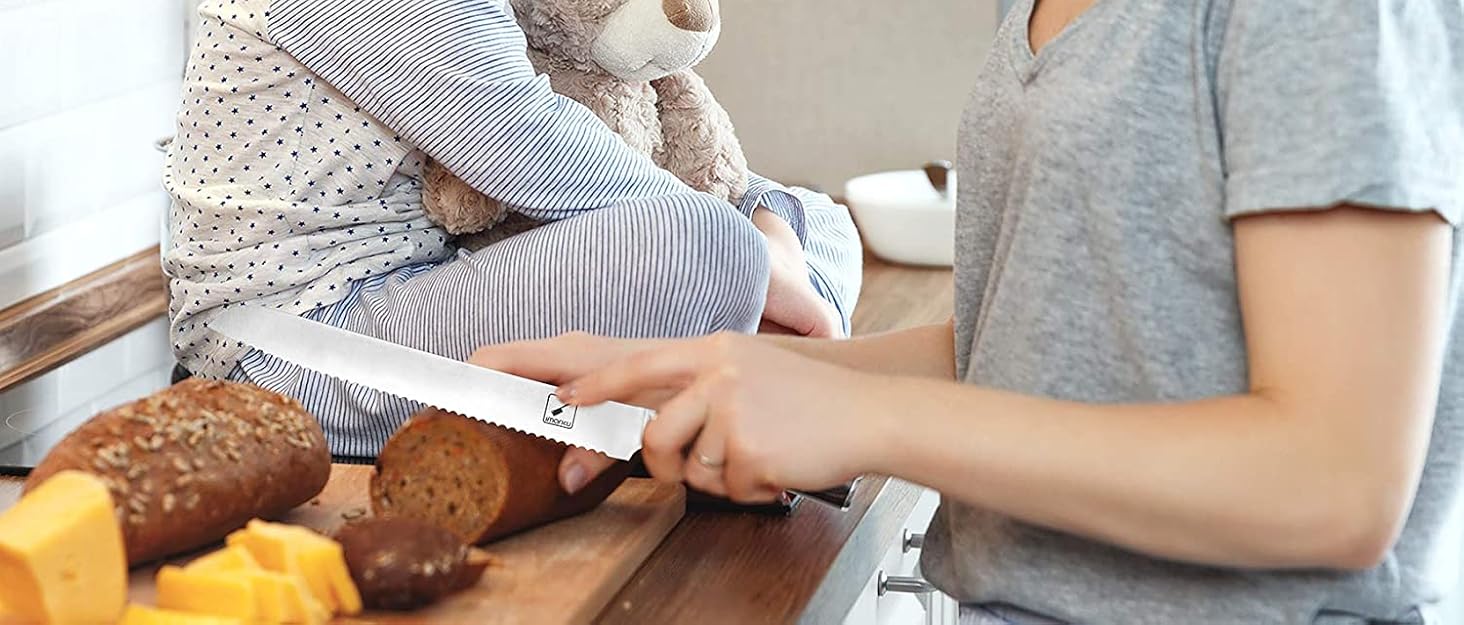 imarku Bread Knife 10" Ultra Sharp Serrated Bread Knife for Homemade