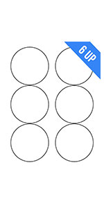 3.33 Circle - 6UP-Single Sheet