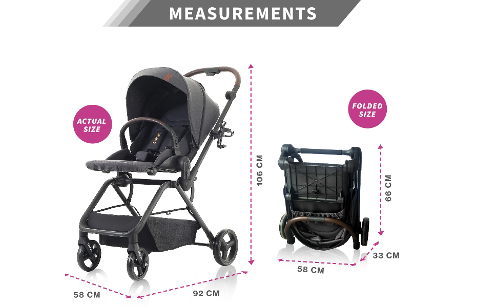 Teknum STROLL-1 Reversible Travel Stroller