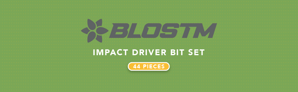 blostm impact driver bit set 44 pieces bit holder for impact driver bits drill and impact driver set