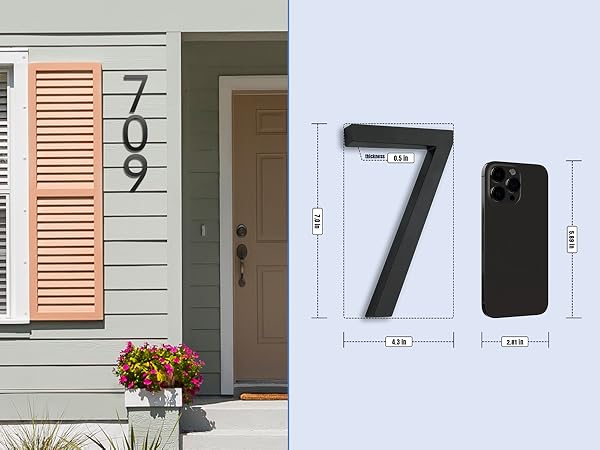 house リスト ③ Amazon.com: 7 Inch House Numbers For Outside modern,Address