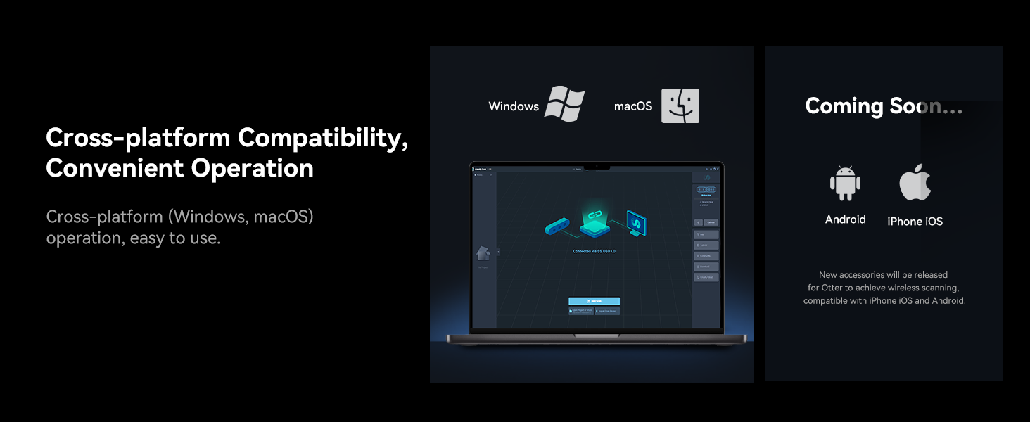 Creality CR-Scan Otter 3D Scanner for 3D Printing, Handheld 3D Printer Scanner with 4 Lens Stereo Vision 10-2000mm Range, Anti-Shake Tracking 24-Bit Full-Color for iOS Mac Windows Android 18 3d scanner