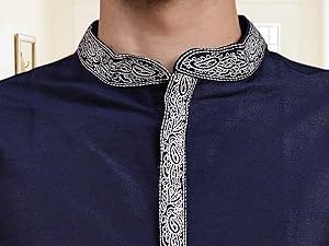 mandarin neck kurta pajama set for men