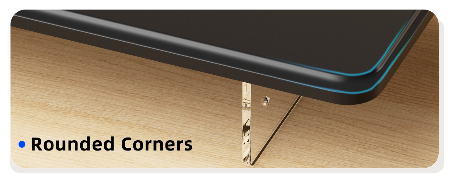 Rounded edges and stacked design