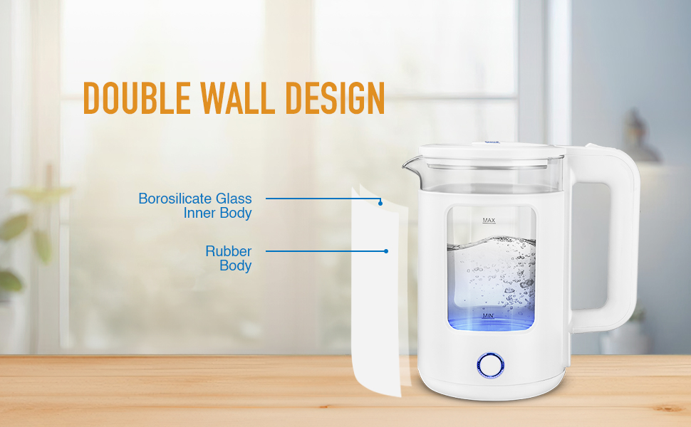 KENT Cool Touch Electric Kettle 1.8L