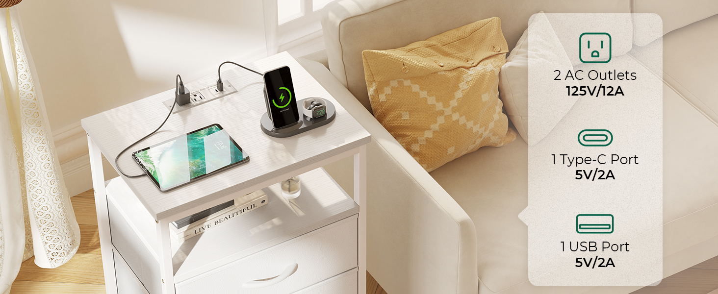 Nightstand side table end table