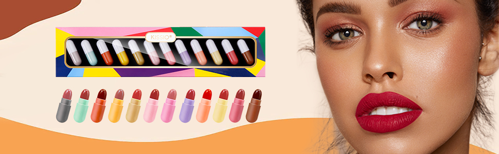 KISSIO 12PCS Lipstick set