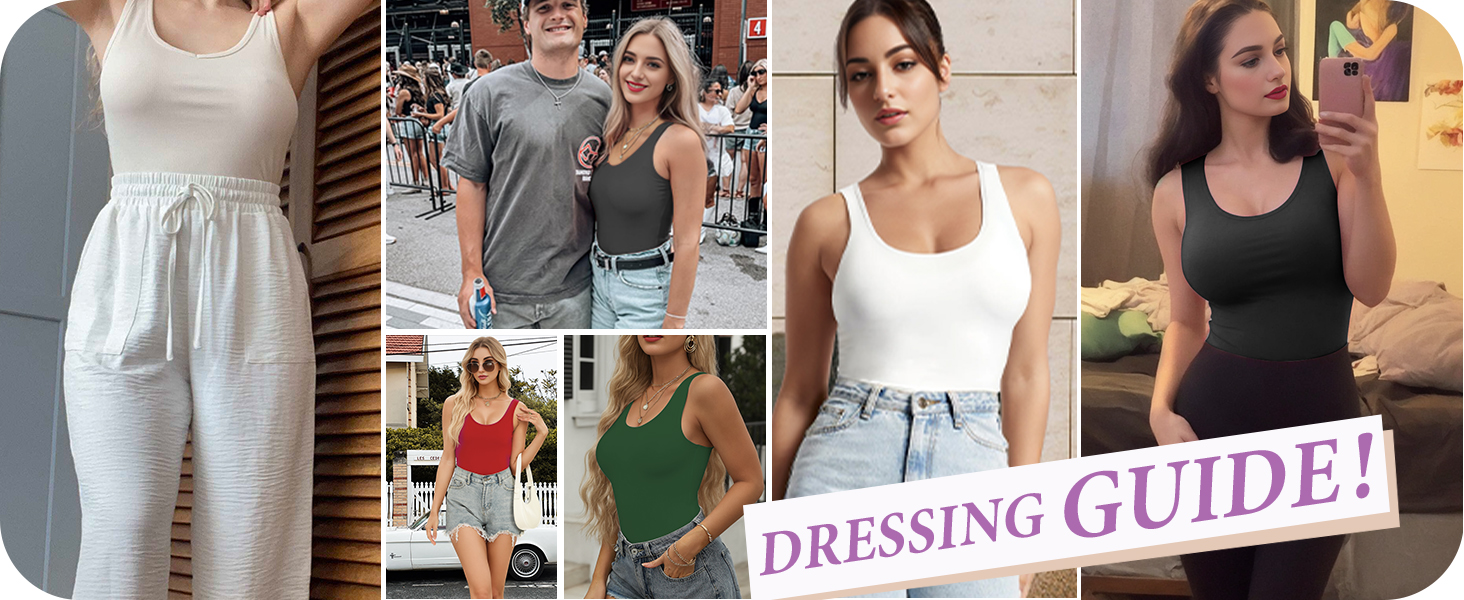 Backless Tank Top Body Suits