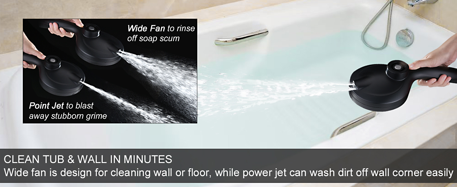 shower head with jets