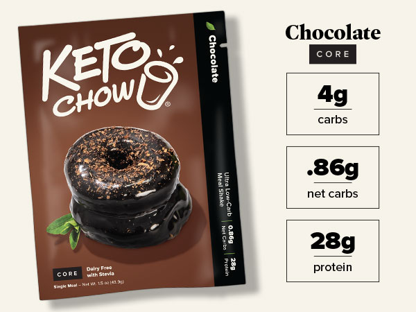 Amazon.com: Keto Chow Chocolate Core (w/Stevia) - Keto Meal