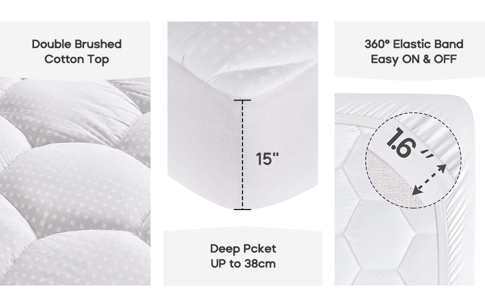 mattress protector double bed thick topper