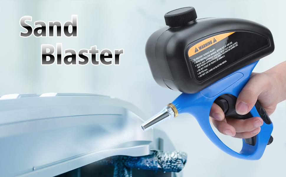 lyrlody Pneumatic Sandblaster, Handheld Pneumatic Sand Blasting Machine