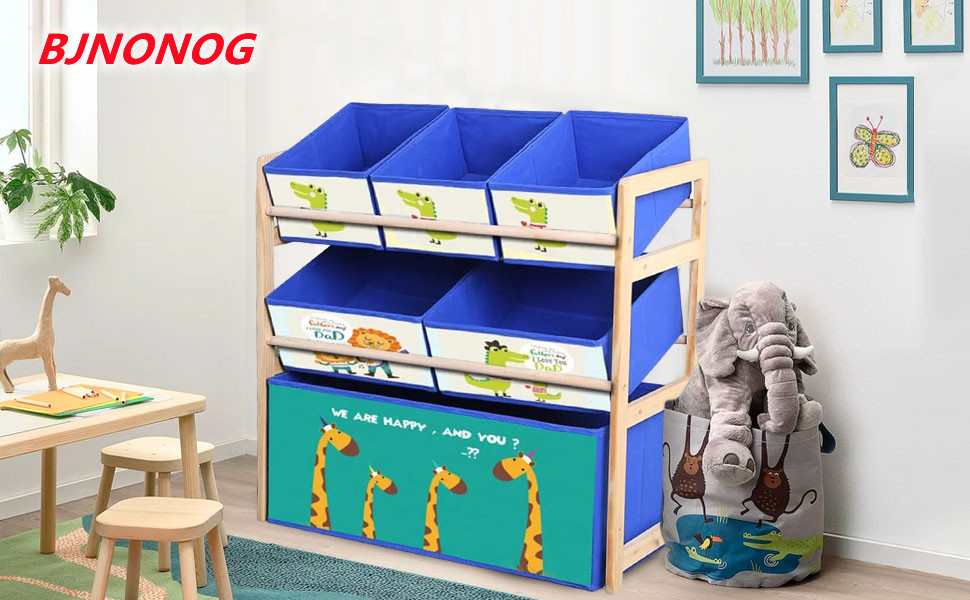 BJNONOG Kids Deluxe Multi Box Toy Organizer with Storage Box, Toy Box