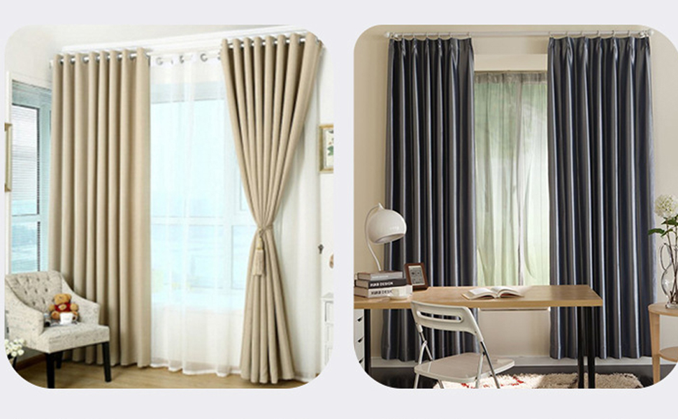 ECESLENT Stainless Steel Curtain Grommets DIY Rings Eyelet