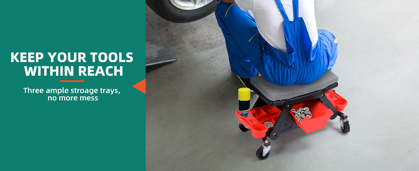 Mechanic Stool with Wheels