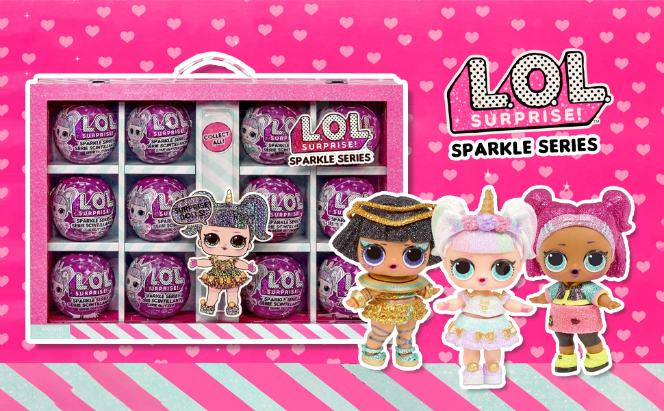 LOL Surprise Seria Sparkle - Brokatowe Lalki w Zestawie 12