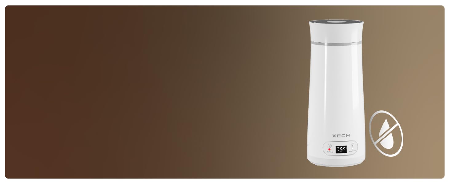 Electric kettle for travelling with leak-proof design for safe, spill-free travel use xech hydroboil